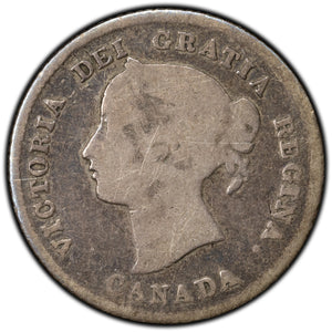 SOLD Canada 1874-H Plain 4 5 Cents Silver Coin