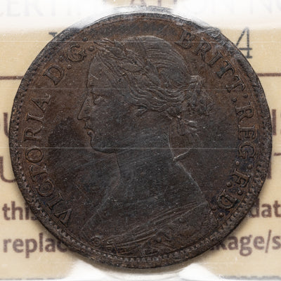 SOLD New Brunswick 1861 1/2 Half Cent Coin - ICCS VF-30