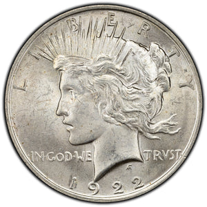 SOLD United States 1922 $1 Peace Silver Dollar Coin