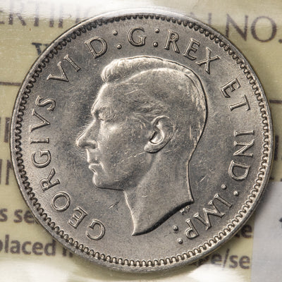 SOLD Canada 1938 5 Cents Nickel Coin - ICCS MS-63