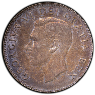SOLD Canada 1950 Design in '0' 50 Cents Half Dollar Silver Coin