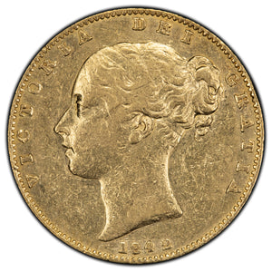 SOLD Great Britain 1842 One Sovereign Gold Coin