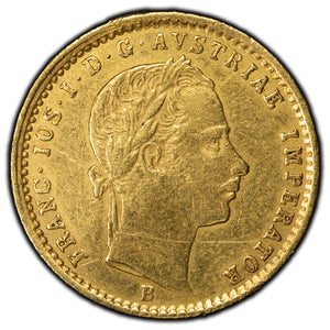 SOLD Austria 1862-B Ducat Gold Coin KM #2264 - Light Bend