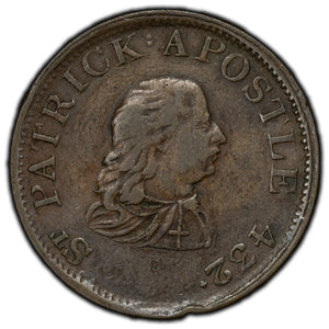 SOLD Ireland 1806 St. Patrick Apos 432 1/2 Half Penny Token D-66 W-2015