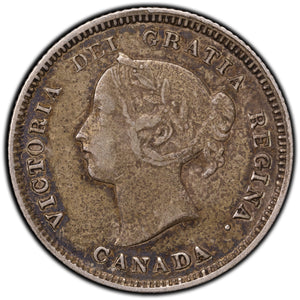 SOLD Canada 1886 Large 6 5 Cents Silver Coin