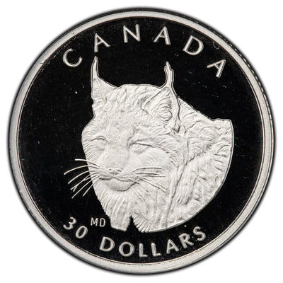 Canada 1995 $30 1/10oz .999 Platinum The Canada Lynx Coin - In Box + COA