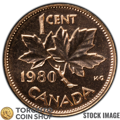 Canada 1980 1 Cent Coin - Specimen Strike