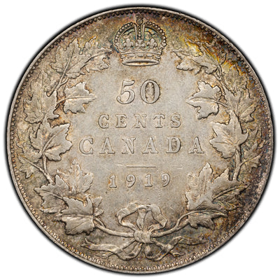SOLD Canada 1919 50 Cents Half Dollar Silver Coin