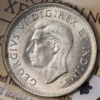 SOLD Canada 1941 10 Ten Cents Silver Coin - ICCS MS-65