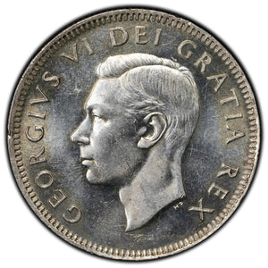 SOLD Canada 1950 25 Cents Quarter Silver Coin