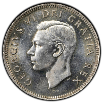 SOLD Canada 1950 25 Cents Quarter Silver Coin