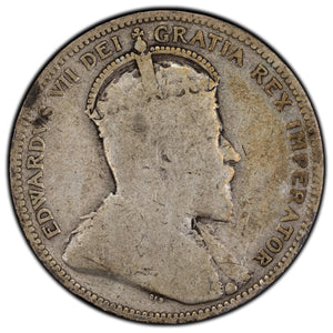 SOLD Canada 1908 25 Cents Quarter Silver Coin