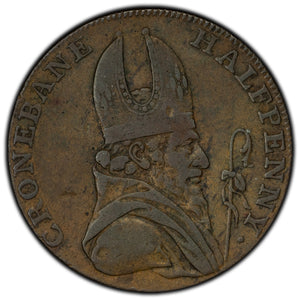 SOLD Ireland 1789 Wicklow 1/2 Half Penny Token D&H #15
