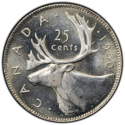 SOLD Canada 1950 25 Cents Quarter Silver Coin