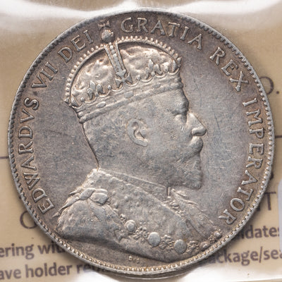 SOLD Canada 1908 50 Cents Half Dollar Silver Coin - ICCS EF-40