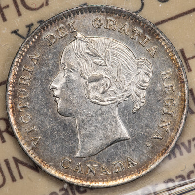 SOLD Canada 1899 5 Cents Silver Coin - ICCS MS-63
