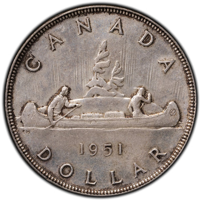 SOLD Canada 1951 $1 Silver Dollar Coin