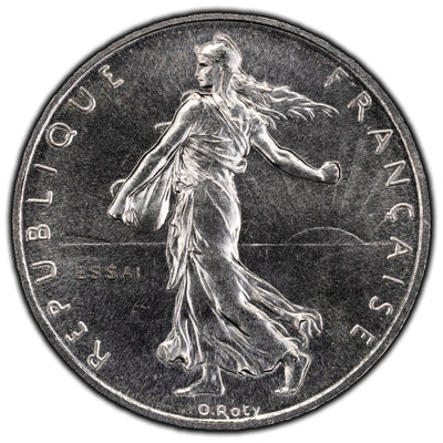 SOLD France 1965 1/2 Franc Essai Coin - In Original Mint Box
