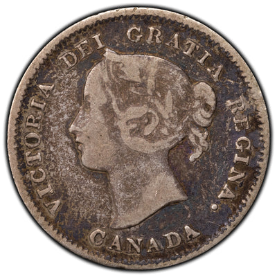 SOLD Canada 1899 5 Cents Silver Coin