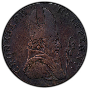 SOLD Ireland 1789 Wicklow 1/2 Half Penny Token D&H #5
