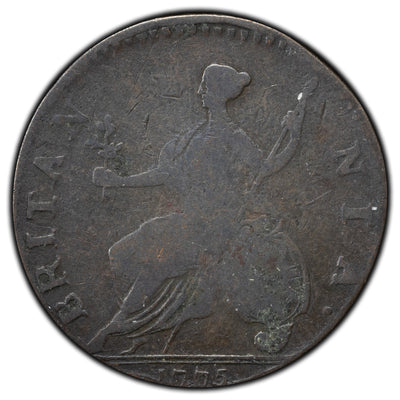 SOLD Great Britain 1775 1/2 Half Penny Coin