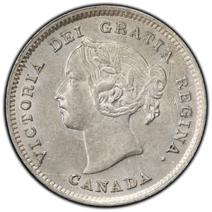 SOLD Canada 1891 5 Cents Silver Coin