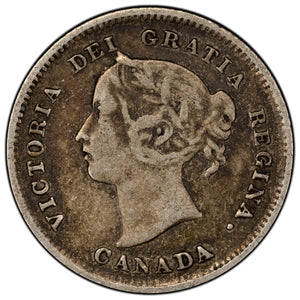 SOLD Canada 1886 Small 6 5 Cents Silver Coin - Fine