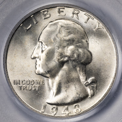 SOLD United States 1948-S 25 Cents Washington Quarter Silver Coin - PCGS MS-65