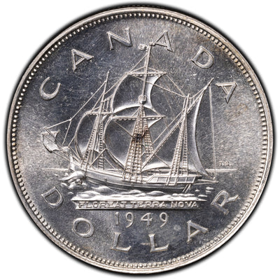 SOLD Canada 1949 $1 Silver Dollar Coin - Choice UNC