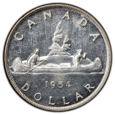 SOLD Canada 1954 $1 Dollar Silver Coin