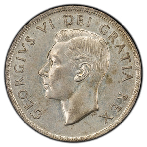 SOLD Canada 1950 SWL $1 Silver Dollar Coin - King George VI