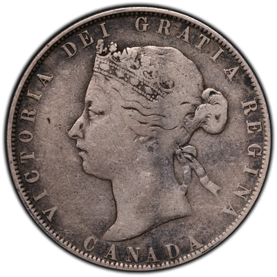 SOLD Canada 1870 LCW 50 Cents Half Dollar Silver Coin