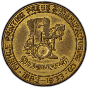 SOLD United States 1933 Chicago Miehle Printing Press Medal