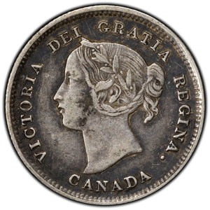 SOLD Canada 1891 5 Cents Silver Coin