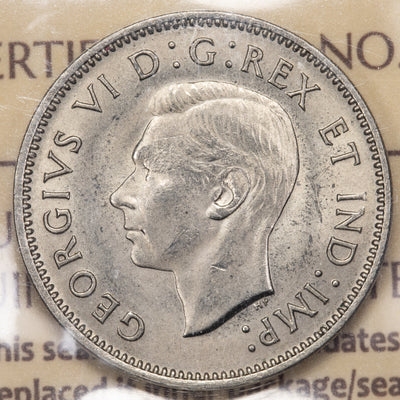 Canada 1941 5 Cents Nickel Coin - ICCS MS-64