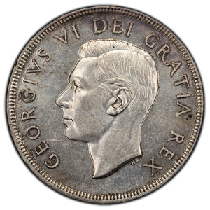 SOLD Canada 1950 Arnprior $1 Silver Dollar Coin - King George VI - AU