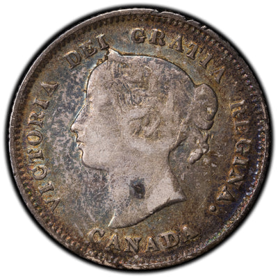 SOLD Canada 1899 5 Cents Silver Coin