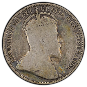 SOLD Canada 1909 25 Cents Quarter Silver Coin