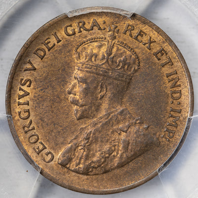 SOLD Canada 1932 1 Small Cent Coin - PCGS MS-64 RB