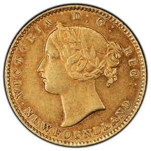 SOLD Newfoundland 1881 $2 Two Dollars Gold Coin