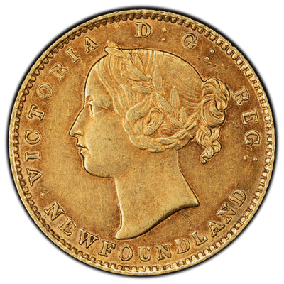 SOLD Newfoundland 1881 $2 Two Dollars Gold Coin