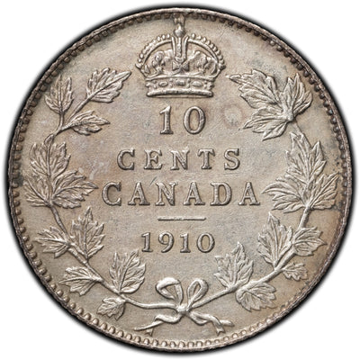 SOLD Canada 1910 10 Cents Dime Silver Coin