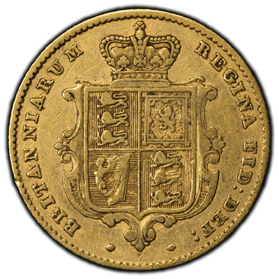 SOLD Great Britain 1851 1/2 Half Sovereign Gold Coin