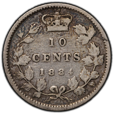 SOLD Canada 1884 10 Ten Cents Silver Coin