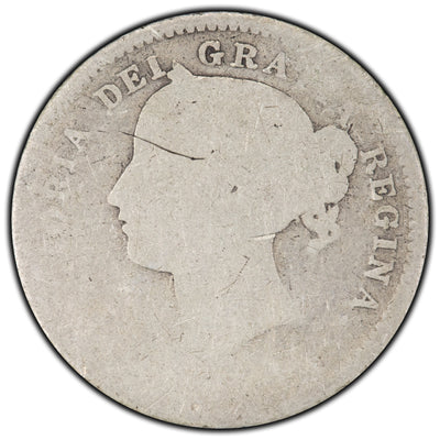 SOLD Canada 1875-H 10 Cents Dime Silver Coin - Lamination Error