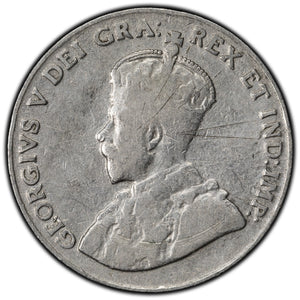 SOLD Canada 1925 5 Cents Nickel Coin - Scratch