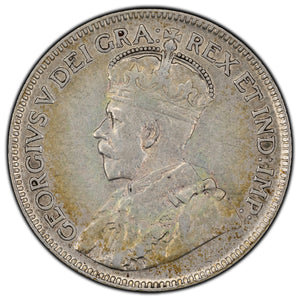 SOLD Canada 1936 25 Cents Quarter Silver Coin - F/VF