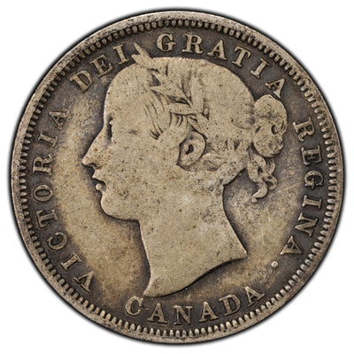 SOLD Canada 1858 20 Twenty Cents Silver Coin - One Year Type!