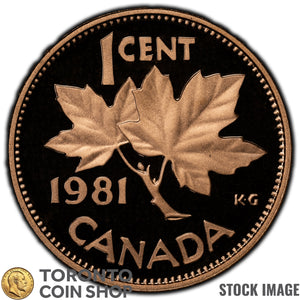 Canada 1981 1 Cent Coin - Proof Strike