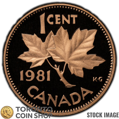 Canada 1981 1 Cent Coin - Proof Strike